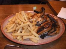 Whole chicken and large Peri fries at Mile End